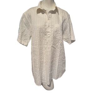 Mens Gap Classic White Men's Shirt size large